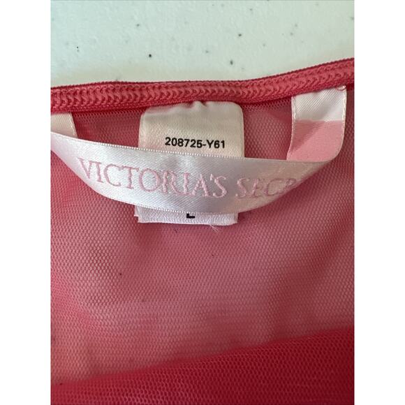 Victoria's Secret Womens Lingerie Top Camisole Lace cami Pink large silk blend - Picture 6 of 9